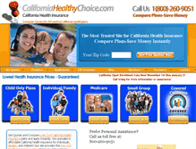 Tablet Screenshot of californiahealthychoice.com